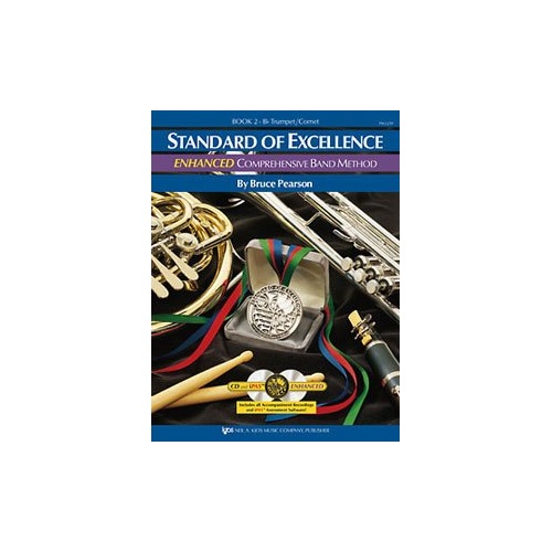 Standard of Excellence Book 2 Trumpet by Bruce Pearson, 48 pages, 2nd Edition, Neil A. Kjos Music Company