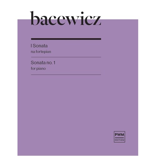 Bacewicz - Sonata No 1 For Piano Softcover Book (Piano)