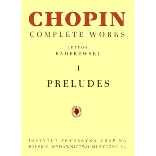 Preludes Ed Paderewski Cw I (Softcover Book)
