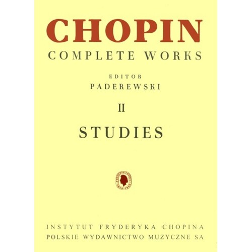 Chopin - Etudes Complete Ed Paderewski Cw Ii (Softcover Book)
