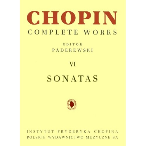 Sonatas Ed Paderewski Cw Vi (Softcover Book)