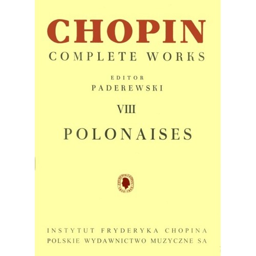 Polonaises Ed Paderewski Cw Viii (Softcover Book)