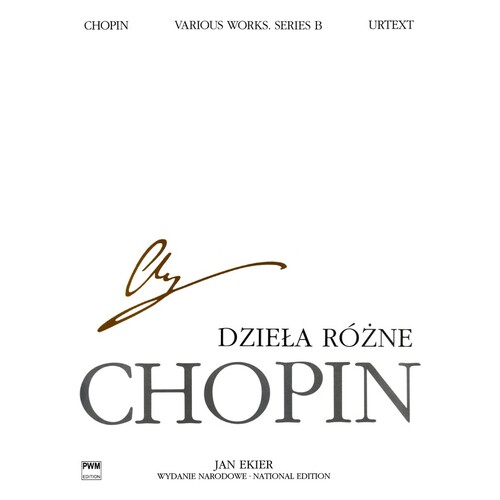 Chopin - Various Works Series B Piano National Edition