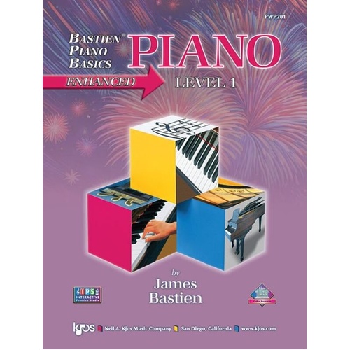 Bastien Piano Basics Enhanced Level 1 Book with eBook Access and Interactive Practice Studio