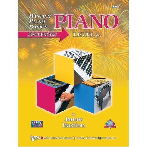 Bastien Piano Basics Enhanced Piano Level 4 BK/OLM