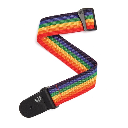 Planet Waves Polypropylene Guitar Strap, Rainbow