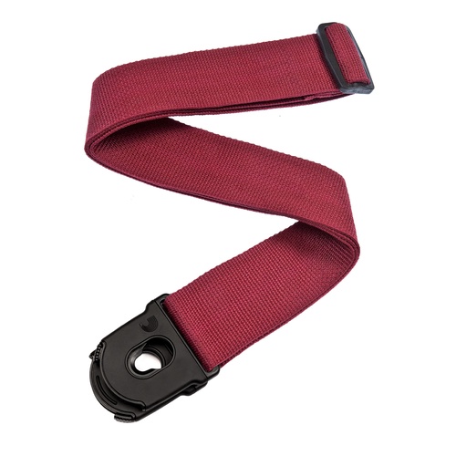 Planet Waves Planet Lock Guitar Strap, Polypropylene, Red