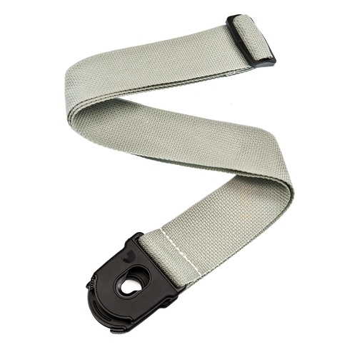 Planet Waves Planet Lock Guitar Strap, Polypropylene, Silver