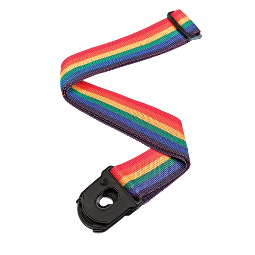 Planet Waves Planet Lock Guitar Strap, Rainbow