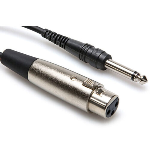Hosa Unbalanced Interconnect, XLR3F to 1/4 in TS, 15 ft