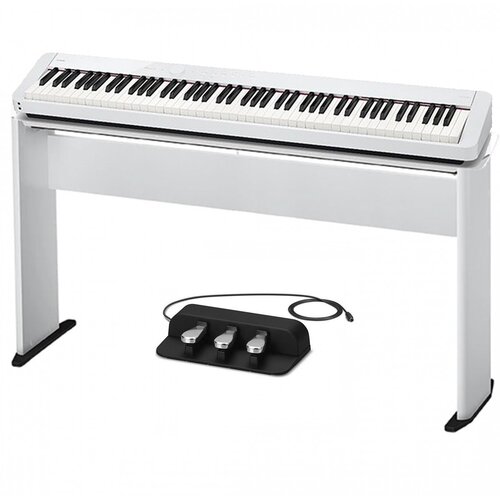 Casio Privia PX-S1100 Digital Piano White w/ CS68P Stand & SP34 Tri-Pedal