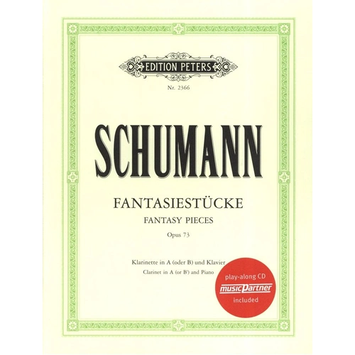 Fantasy Pieces Op. 73 for Clarinet in B Flat or A with Book/CD by Robert Schumann
