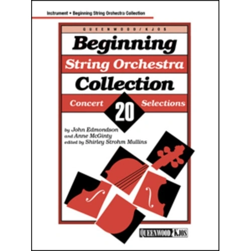 Beginning String Orchestra Collection for Piano by Anne McGinty & John Edmondson, 44 Pages, Piano Accompaniment, Published by Queenwood