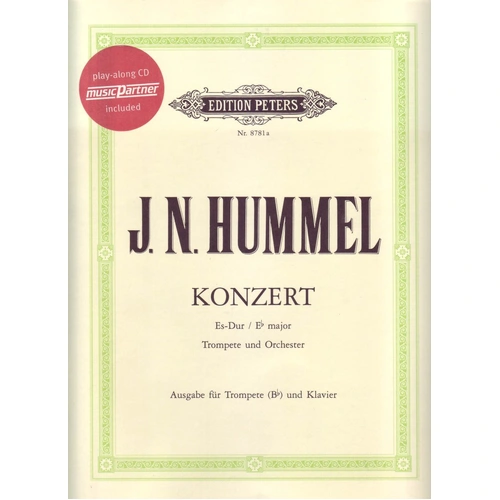 Hummel - Concerto in Eb Major for Trumpet/Piano BK/CD