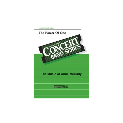 The Power of One for Concert Band CB3-3.5 SC/PTS by Anne McGinty