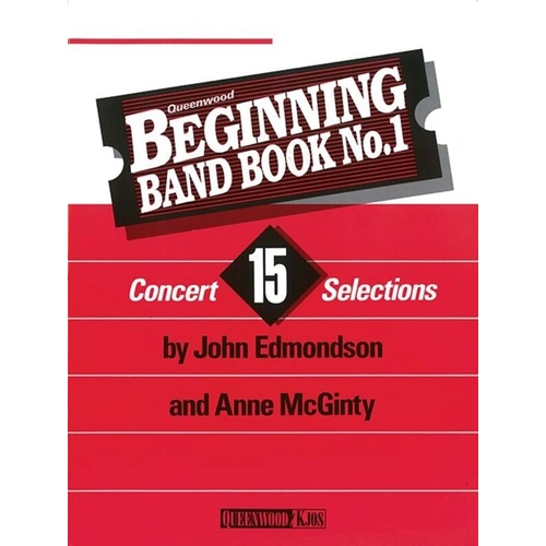 Beginning Band Book No. 1 for Alto Saxophone by Queenwood - 16 Pages