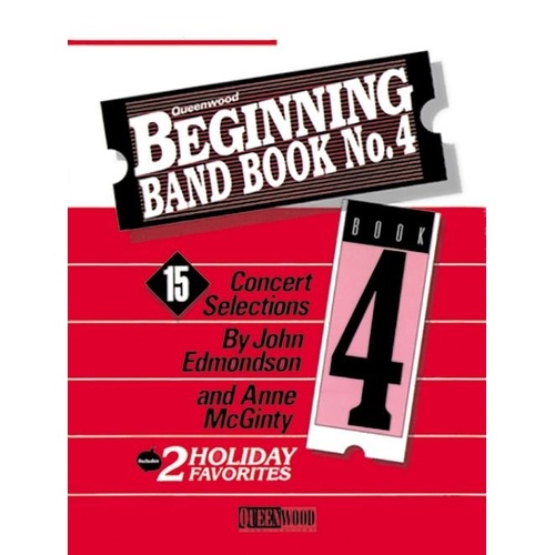 Beginning Band Book No. 4 for Bass Clarinet by Anne McGinty & John Edmondson