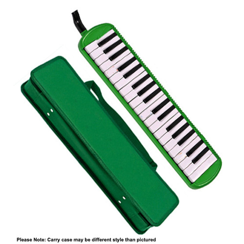 QM Musical 37-Key Melodica in Green with Bag