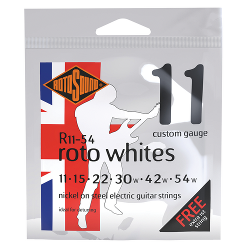 Rotosound Roto Whites Electric Guitar Strings 11-54 [R1154]
