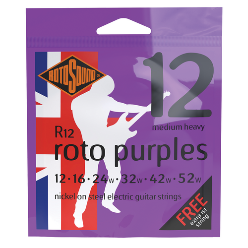 Rotosound Roto Purples Electric Guitar String Set 12-52 [R12]