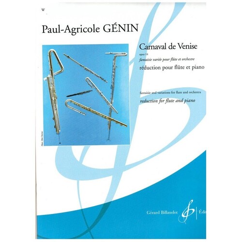 Carnival Of Venice Variations Op 14 Flute/Piano (Softcover Book)