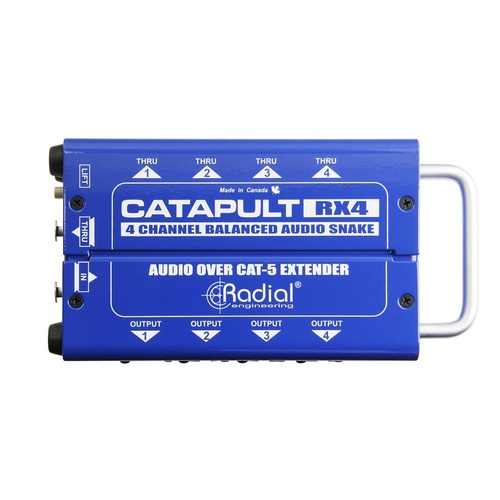 Radial CATAPULT RX4 - 4ch receiver with balanced outs uses shielded cat-5