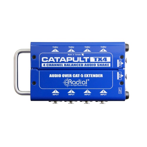 Radial CATAPULT TX4 - 4ch transmitter with balanced i/o uses shielded cat-5