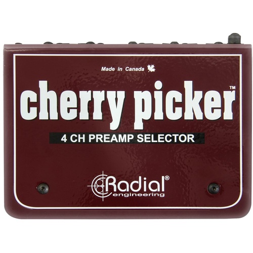Radial CHERRY PICKER - Passive 1x4 selector use to compare 4 preamps in the studio XLR i/o