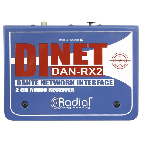 DiNET Dante receiver over Ethercon Expanded Version with Neutrik connectors