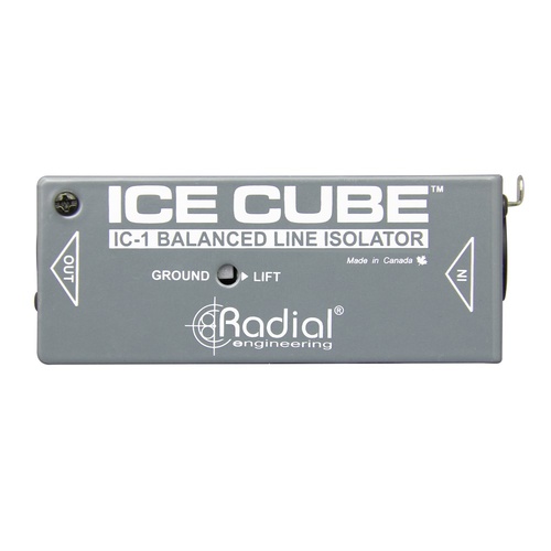 Radial IC-1 - Single channel passive isolator with XLR input / output and ground lift