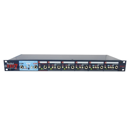Radial JD7 - Active class-A guitar distro system 2-in 7-out & re-amping. PSU included