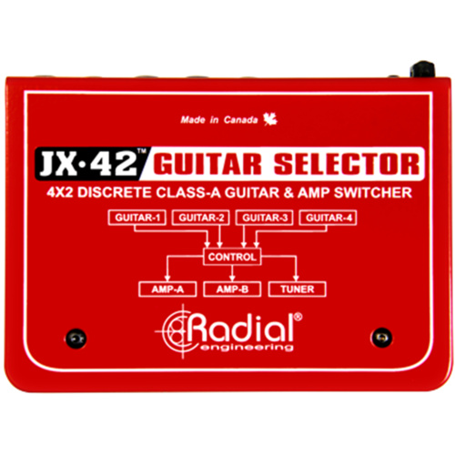 Radial JX42 - Guitar and Amp Switcher for up to 4 guitars and 2 amps simultaneously