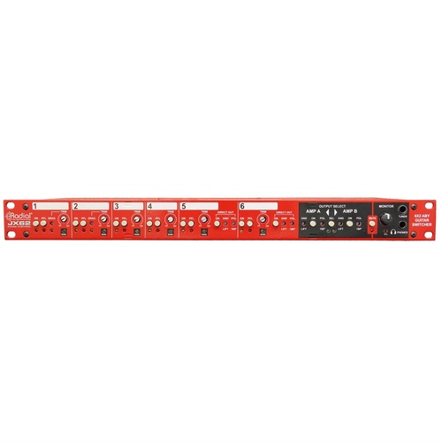 Radial JX62 - Active class-A guitar distro system 2-in 7-out & re-amping. PSU included