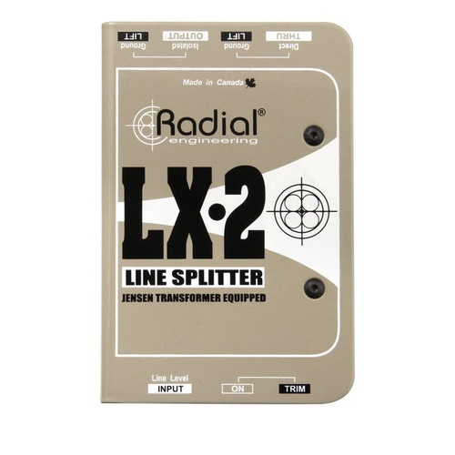 Radial LX-2 - Passive Microphone Splitter - Single Isolated Out - Jensen transformer