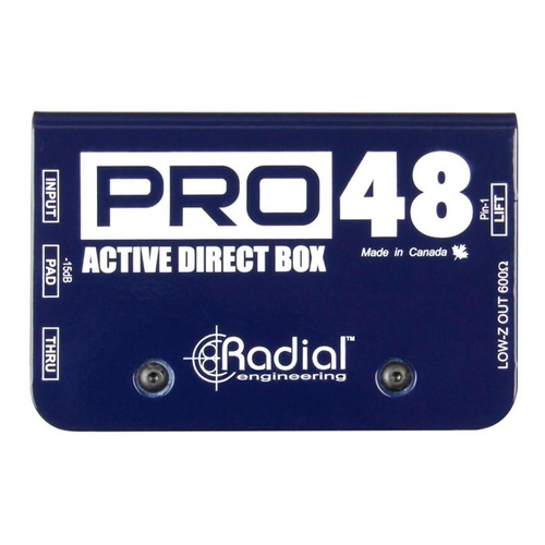 Radial PRO48 -  Active DI compact design 48V phantom powered