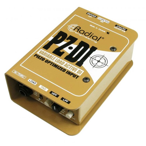 Active +48V Phantom Powered Piezo Pickup Optimized Direct Box