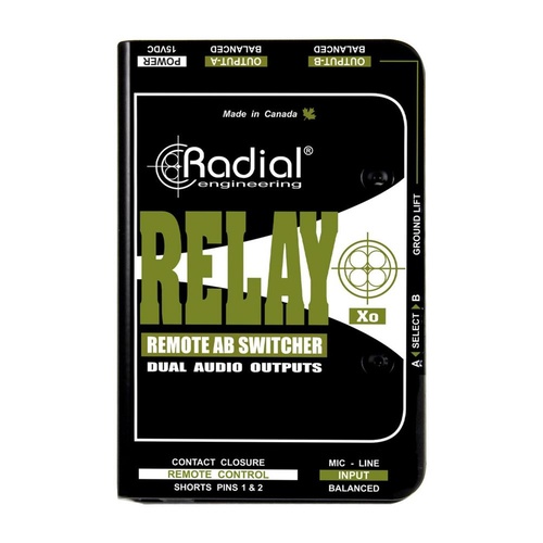 Radial RELAY XO - Balanced AB wireless signal router may be remotely controlled