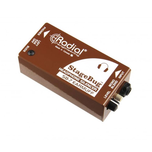 Headphone controller, passive, mutes left side, w/level control        