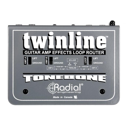 Radial TWINLINE - Effects loop switcher shares pedals between two amplifiers