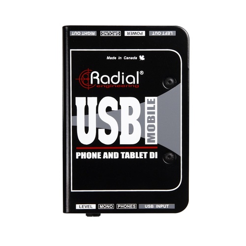 Radial USB-MOBILE - Digital USB DI for phones and tablets DAC with headphone amp and XLR outs
