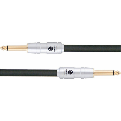 CARSON - Rocklines 3 Foot Patch Cable, 2 x Straight Jack Plugs  Black, Lead