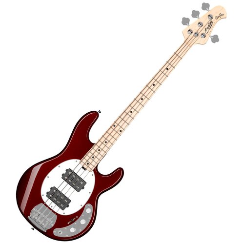 Sterling by Music Man S.U.B. StingRay HH RAY4HH, Candy Apple Red Bass