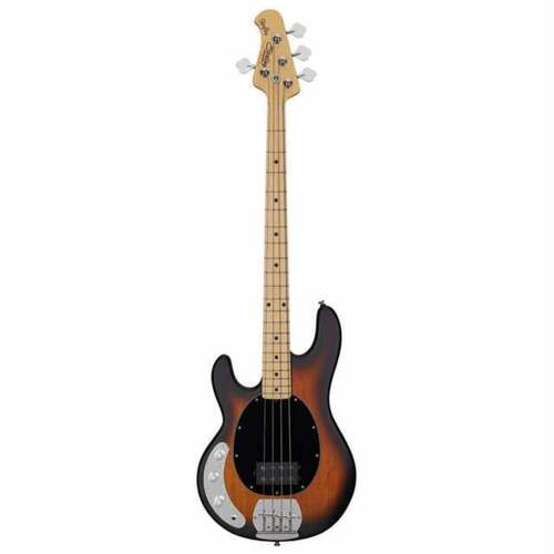 Sterling by Music Man S.U.B. StingRay RAY4 Left-Handed, Vintage Sunburst Satin Bass