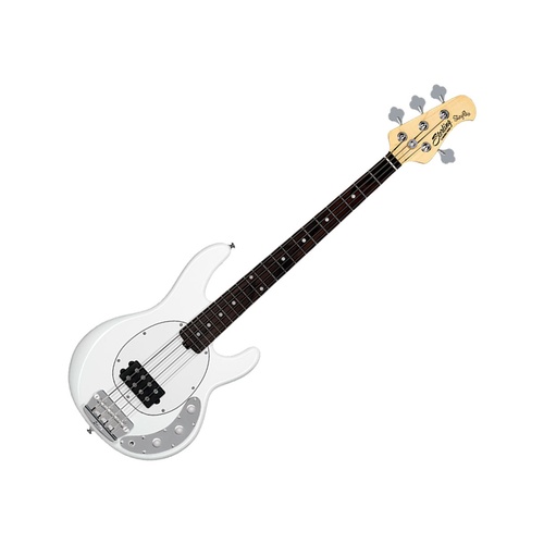 Sterling by MusicMan StingRay Short Scale Electric Bass Guitar Olympic White