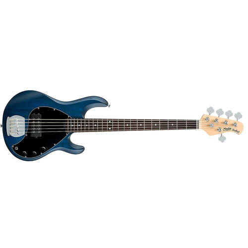 Sterling by Music Man S.U.B. StingRay 5 RAY5, Trans Blue Satin Bass