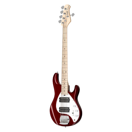 Sterling by Music Man S.U.B. StingRay 5 HH RAY5HH, Candy Apple Red Bass