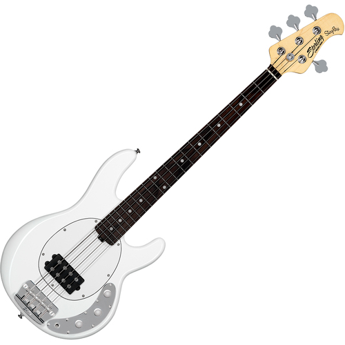 Sterling by Music Man SBMM StingRay Short Scale RAYSS4, Olympic White Bass