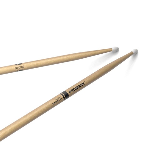 Promark Rebound 5A Hickory Drumsticks with Oval Nylon Tip
