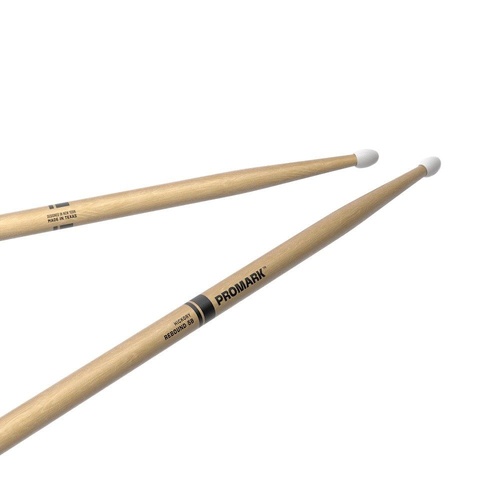 Promark Rebound 5A Lacquered Hickory Drumsticks - Oval Nylon Tip