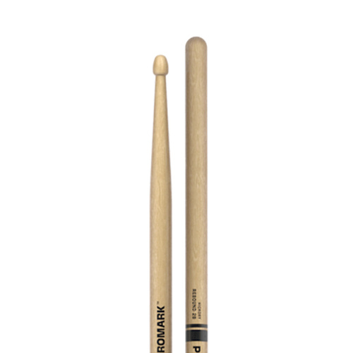Promark Rebound 2B Hickory Drumsticks with Acorn Tip - 16" Length, .625" Diameter